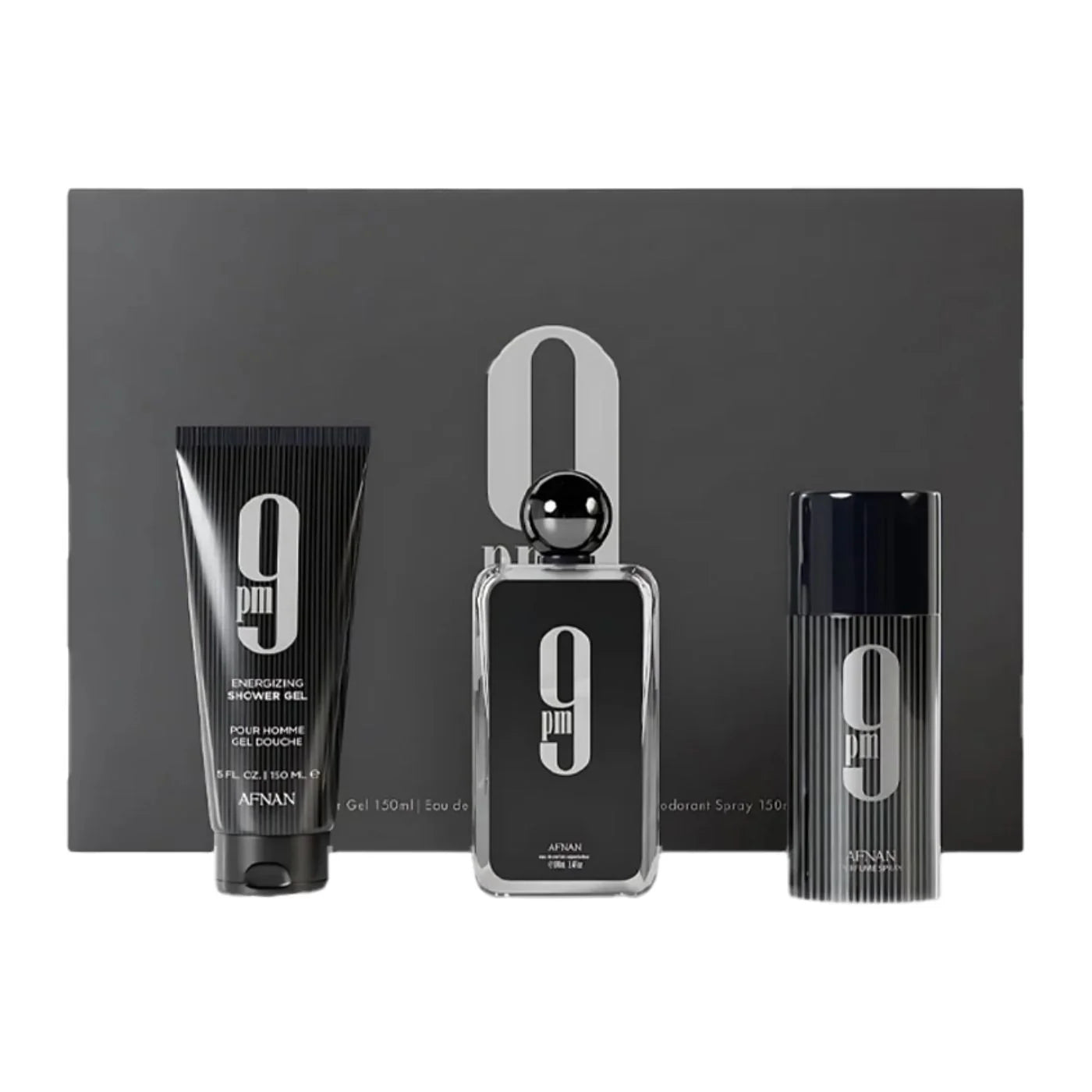 9PM GIFT SET EDP 100ML + SHOWER GEL 150ML + DEODORANT SPRAY 15OML