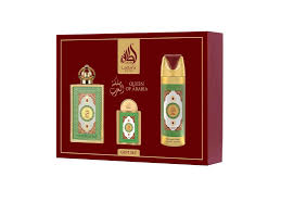 QUEEN OF ARABIA GIFT SET EDP 100ML + EDP 20ML + PERFUMED SPRAY 200ML LATTAFA PERFUMES