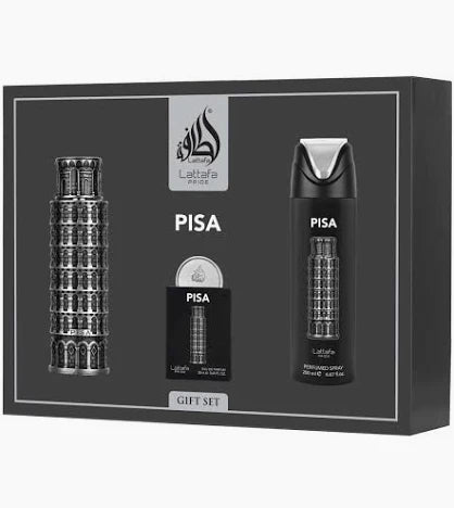 PISA GIFT SET EDP 100ML + EDP 20ML + PERFUMED SPRAY 200ML LATTAFA PERFUMES